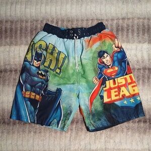 Justice League Boy's size 7 Swim Trunks